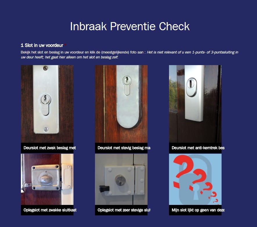 Inbraak Preventie Check van het NIPW Inbraak Preventie Check van het NIPW