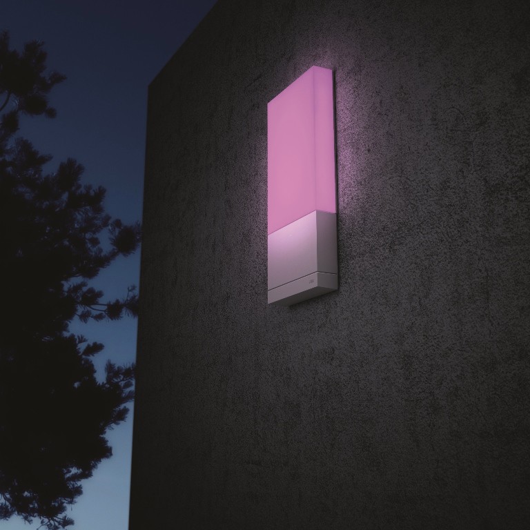 Roze gekleurde buitenverlichting Roze gekleurde buitenverlichting