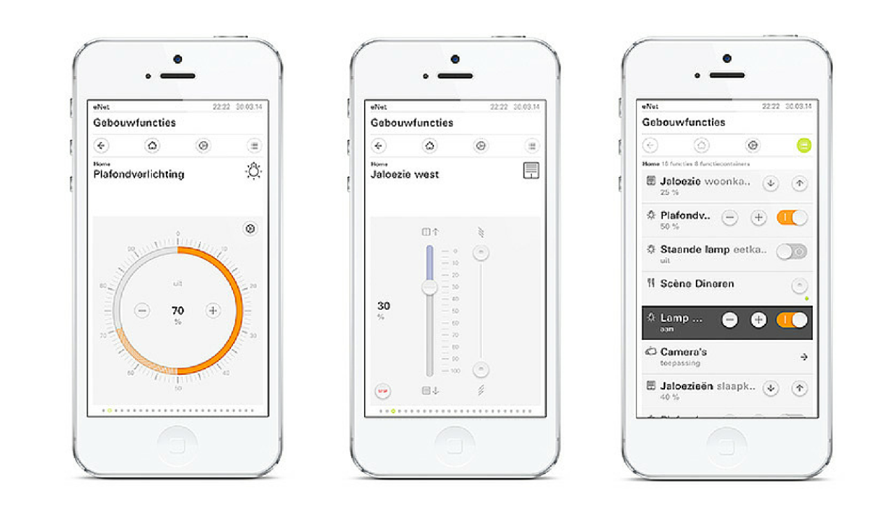 Gira eNet bedienen via uw smartphone Gira eNet bedienen via uw smartphone