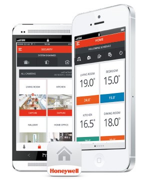 Bediening via een app van Honeywell evohome security Bediening via een app van Honeywell evohome security