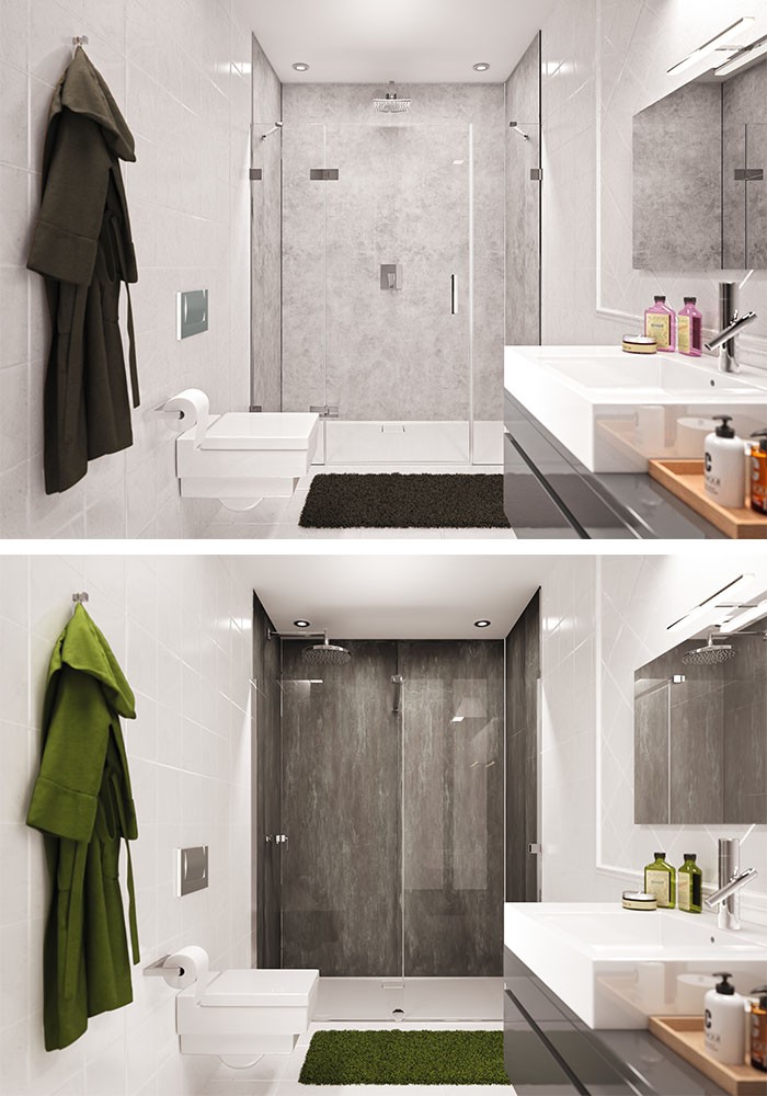 Wandbekleding voor uw badkamer: EasyStyle van HÜPPE Wandbekleding voor uw badkamer: EasyStyle van HÜPPE