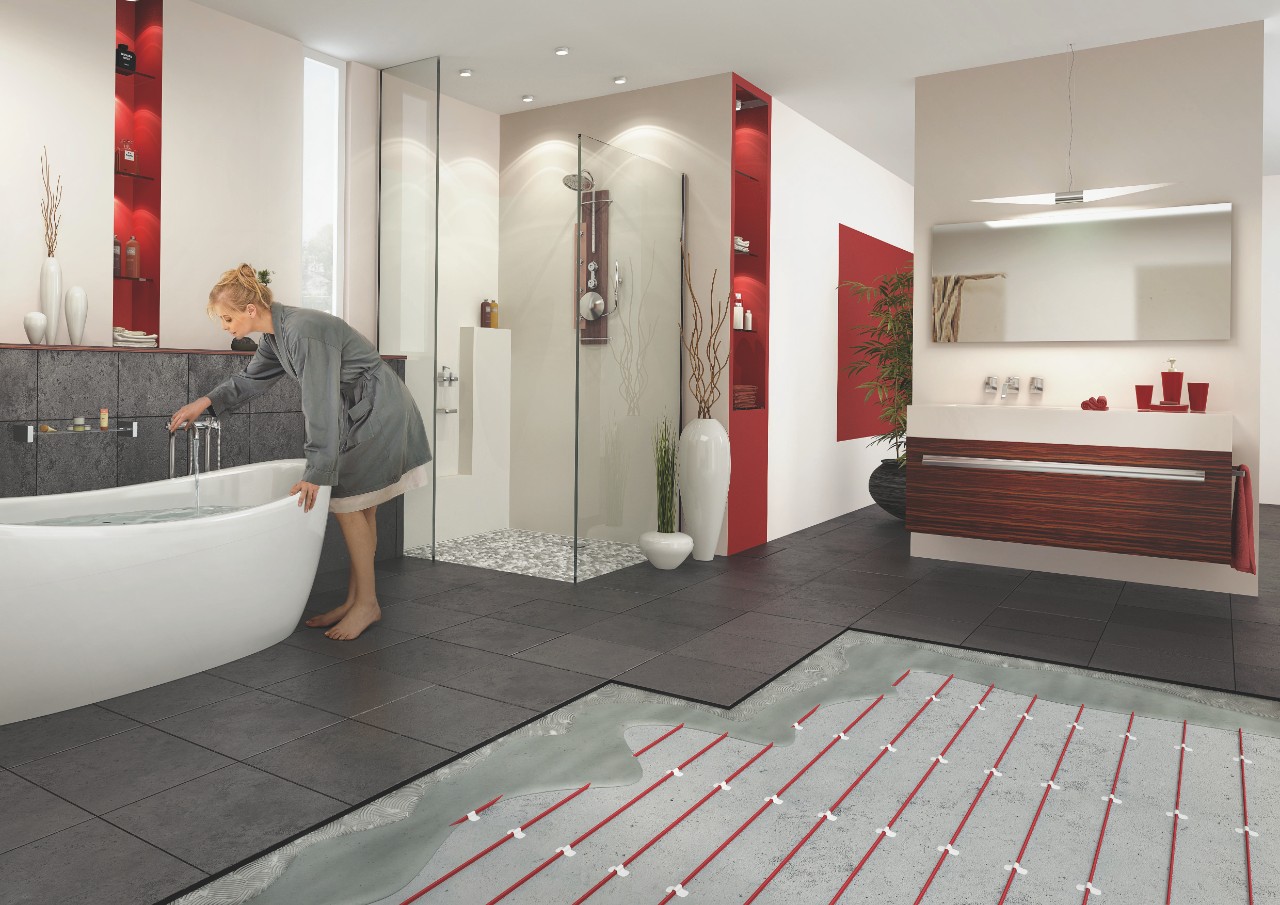 Badkamer vloerverwarming inloopdouche: bouckaert verstraete ...
